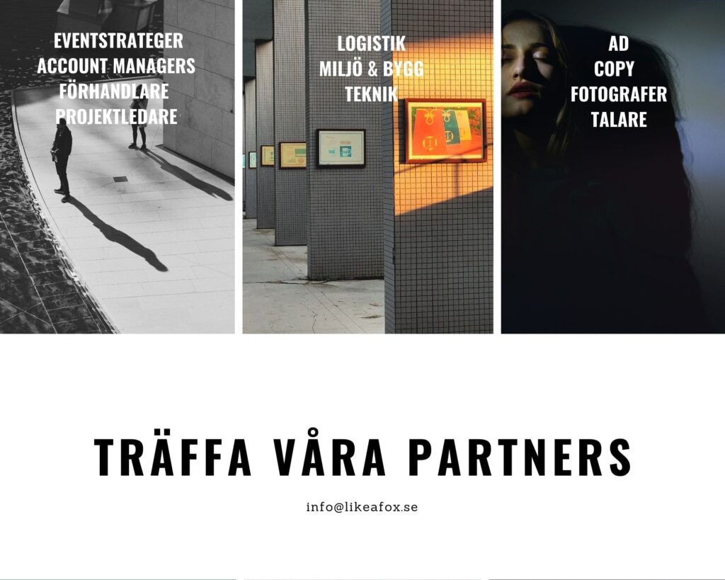 Träffa våra framgångsrika eventpartners och ta del av vårt eventnätverk 